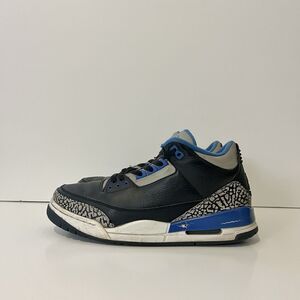 2014 Air Jordan 3 III Retro Sport Blue Black Cement 136064-007 VTG Rare Sz 9.5